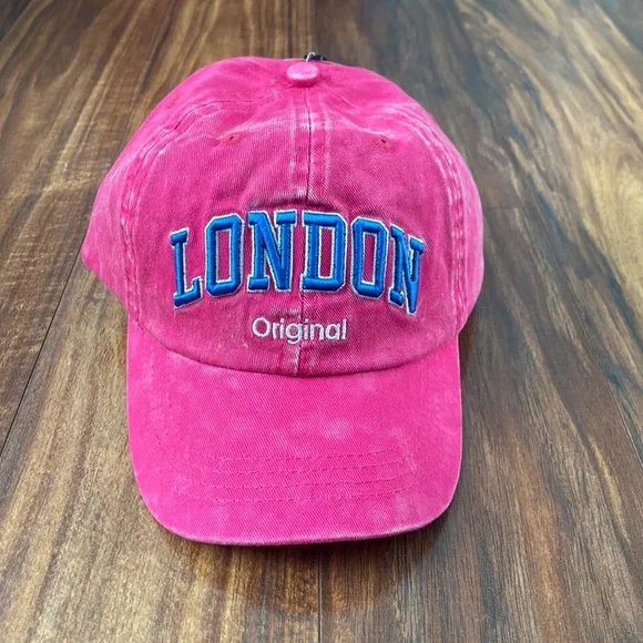 NWT Robin Ruth Original London Pink Baseball Hat Robin Ruth red Cotton Baseball Hat W Atlanta | Mercari main image 4
